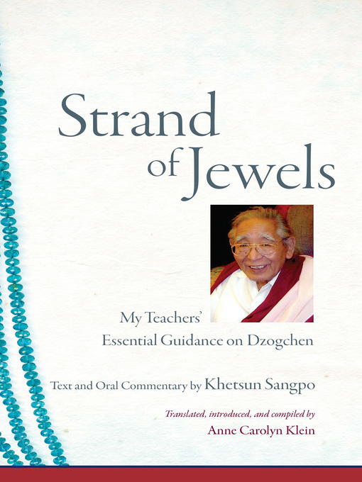 Title details for Strand of Jewels by Khetsun Sangpo Rinpoche - Available